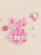 New Baby Sunken Stripe Flower Romper In Stock Wholesale