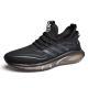 Mens Breathable Fly Woven Shock Absorption Sports Casual Shoes