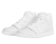 Customizable White High-top Lace-up Basketball Shoes