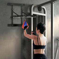 Adjustable Speed Bag Platform, Wall Mounted Speed Bags for Boxing, with 360-Degree Swivel and 10 Speedbag