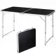 4Ft Portable Multipurpose Folding Table Black