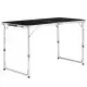 4Ft Portable Multipurpose Folding Table Black