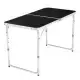 4Ft Portable Multipurpose Folding Table Black