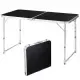4Ft Portable Multipurpose Folding Table Black