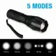 2x Extrem Hell Taschenlampe Zoom USB Mit Akku Aufladbar LED