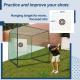 10X10X10FT Golf Practice Net Cage With Metal Frame Hitting Net Kit Indoor Outdoor