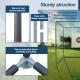 10X10X10FT Golf Practice Net Cage With Metal Frame Hitting Net Kit Indoor Outdoor