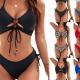 Strapless Backless Womens Two-piece Bikini