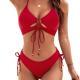 Strapless Backless Womens Two-piece Bikini