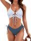 Strapless Backless Womens Two-piece Bikini