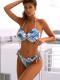 Bikini Strap Backless Swimsuit Set Women