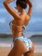 Bikini Strap Backless Swimsuit Set Women