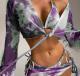 New Style Tie-Dye Sexy Four-Piece Split Swimsuit Bikini