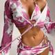 New Style Tie-Dye Sexy Four-Piece Split Swimsuit Bikini
