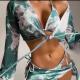 New Style Tie-Dye Sexy Four-Piece Split Swimsuit Bikini