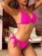 Womens Halter Bikini Set Two-Piece Triangle Swimsuit