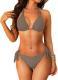 Womens Halter Bikini Set Two-Piece Triangle Swimsuit