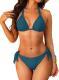Womens Halter Bikini Set Two-Piece Triangle Swimsuit
