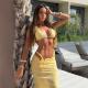European And American Halter-Style Lace-Up Bikini Swimsuit