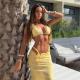 European And American Halter-Style Lace-Up Bikini Swimsuit
