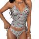 European And American-style Two-piece Triangular Slimming Swimsuit