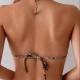 Sexy Printed Metal-Clasp Two-Piece Bikini