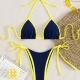 Summer Womens Solid-color Triangle Sexy Bikini