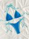 Summer Womens Solid-color Triangle Sexy Bikini