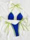 Summer Womens Solid-color Triangle Sexy Bikini