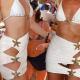 Beach-style Bikini Swimsuit With A Summer Tie-dye Design