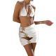 Beach-style Bikini Swimsuit With A Summer Tie-dye Design
