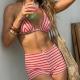 Sexy Striped Two-piece Bikini