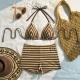 Sexy Striped Two-piece Bikini