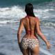 Necklace-Strap Leopard-Print Bikini Swimsuit