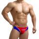 Mens Color Matching Swim Briefs Swimming Trunks