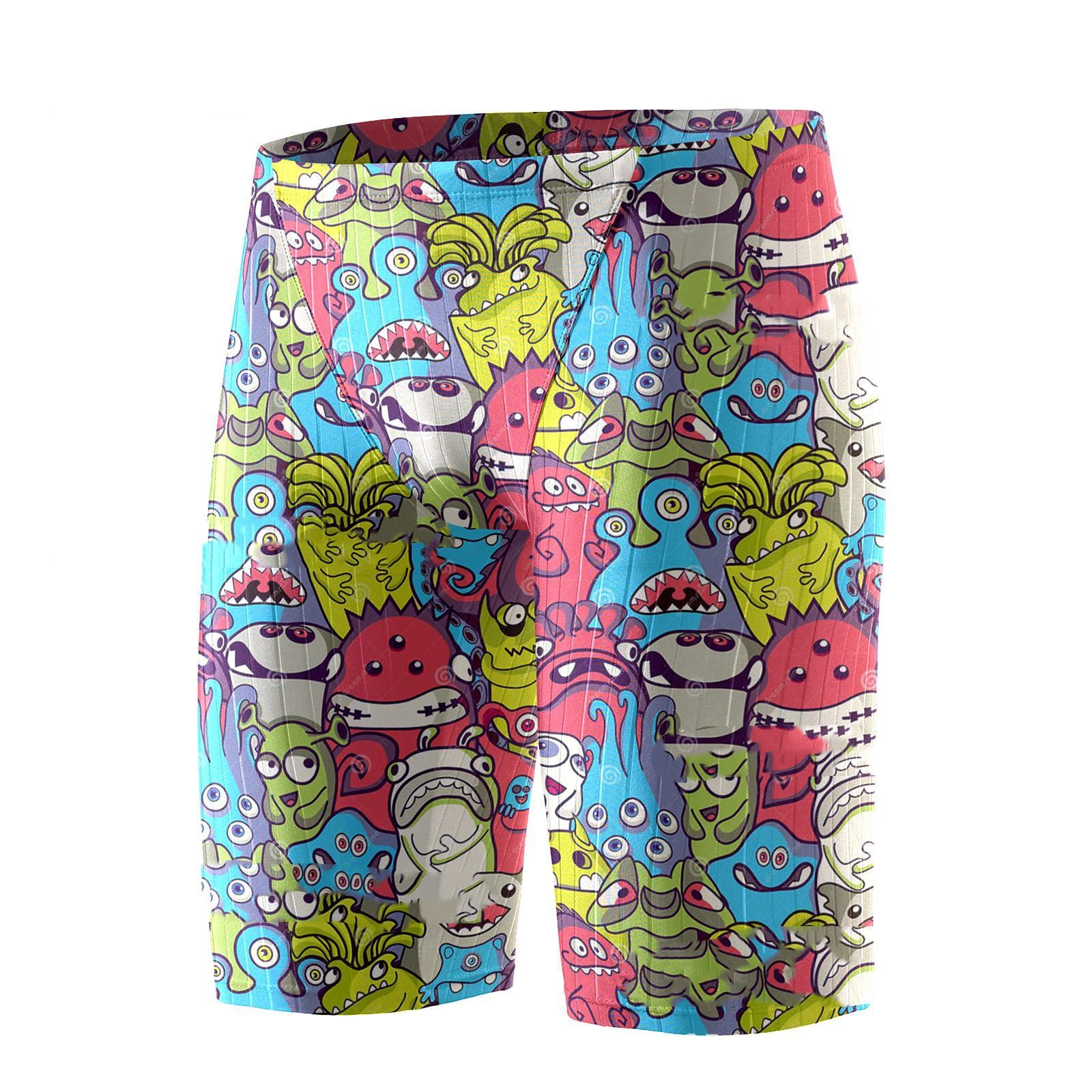 Mens Swimming Trunks Breathable Ice Silk Feeling Quick-dry Pants Swimming Equipment Summer
