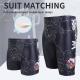 National Style Lion Series Cool Black Mens Swimming Trunks