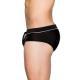 Mens Sexy Mesh Stitching Swim Briefs