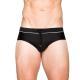 Mens Sexy Mesh Stitching Swim Briefs