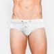 Mens Sexy Mesh Stitching Swim Briefs