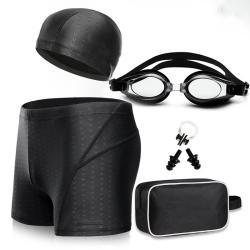 Mens Swimming Trunks And Goggles Set