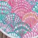 Microfiber and tassel round beach towel