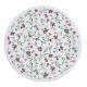 Non shedding microfiber round beach towel