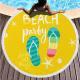 Round printed beach towel shawl beach towel