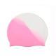 Silicone Swimming Cap Gradient Color Blocking Waterproof Printing