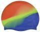 Silicone Swimming Cap Gradient Color Blocking Waterproof Printing