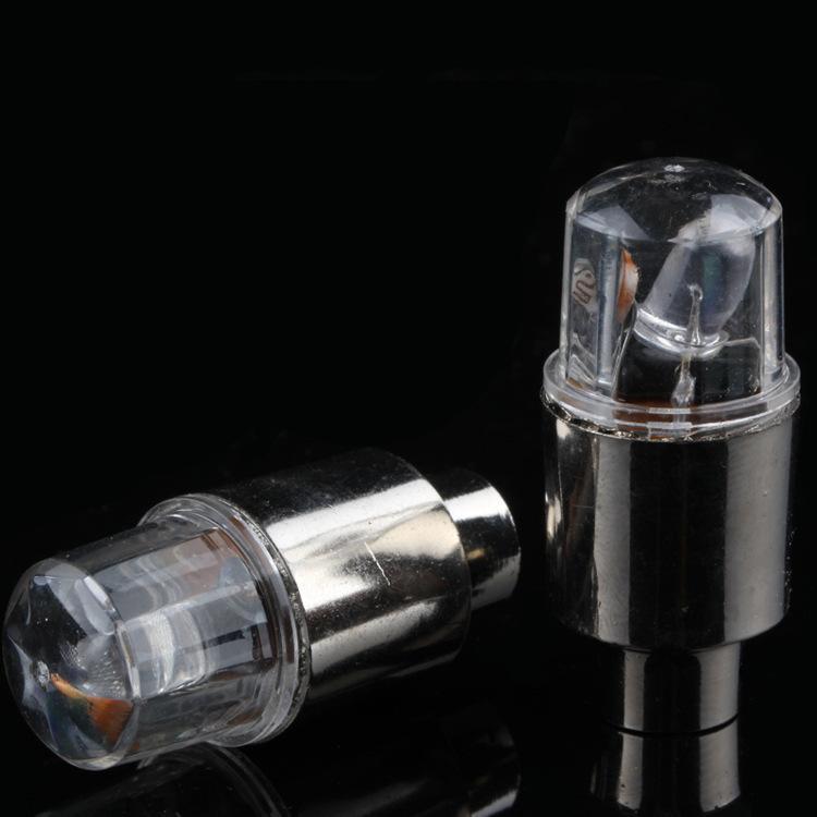Bicycle Air Nozzle Lamp Round Head Photosensitive Vibration-sensing