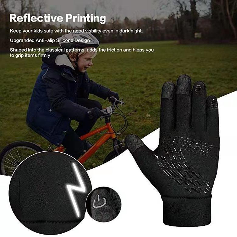 Childrens Bicycle Riding Gloves Warm Non-slip