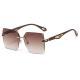 European And American Frameless Trimming Sunglasses Fashion
