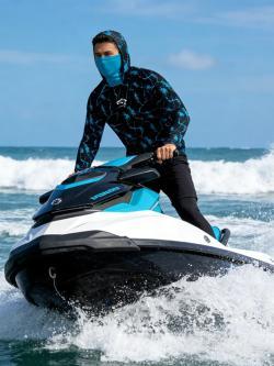 Fishing Hoodie Sailing Shirt Surfing Face Cover Neck Summer Men Long Sleeve Hunting Jersey Camisa De Pesca Performance Fish Gear Beach Tops Wear Climbing Uniform Angling